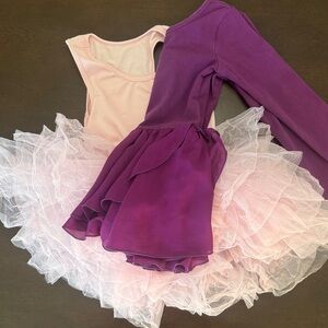 Purple and Pink Kids Ballet Costume